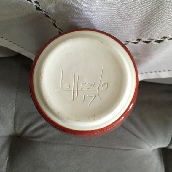 Handmade Porcelain  Pitcher Signed - Picture 4 of 4